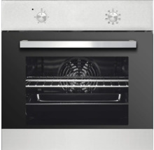 Einbaubackofen mit Temperaturregler, Funktionsregler, Griff und Garraum mit Grill