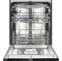 Lave-vaisselle ouvert avec paniers à vaisselle