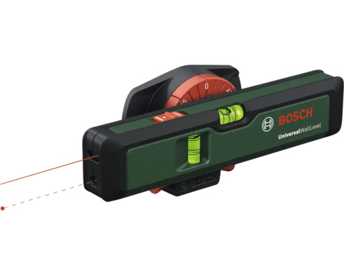 Niveau laser Bosch UniversalWallLevel avec faisceau laser rouge
