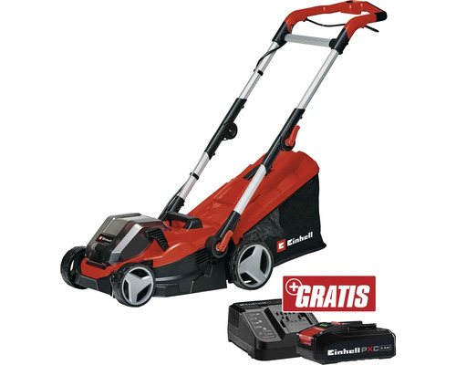 Akkurasenmäher mit Akku und Ladegerät von Einhell