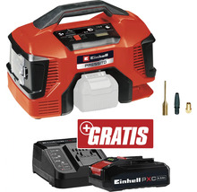 Einhell Pressito Compresseur sans fil 18 volts avec batterie, chargeur et adaptateurs
