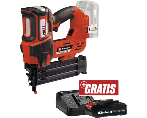 Akku-Nagler Einhell Power X-Change FIXETTO 18/50 N + GRATIS Akku 18 V 3,0 Ah Einhell Fixetto Akku-Nagler mit Akku, Ladegerät und Gratis-Aktion