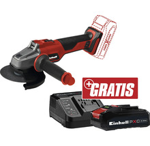 Einhell Akku-Winkelschleifer mit Ladegerät, Akku und Gratis-Aktion