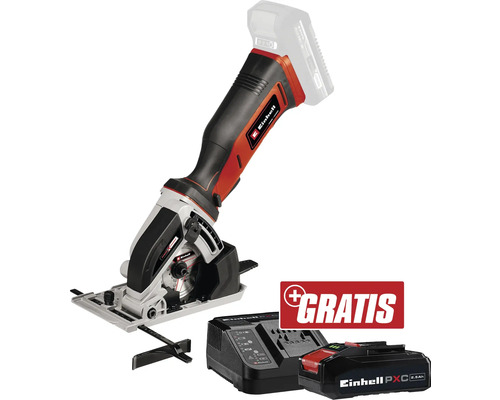 Scie circulaire sans fil Einhell Power X-Change TE-CS 18/89 Li + GRATUIT batterie 18 V 3,0 Ah Outil multifonction sans fil Einhell avec batterie et chargeur