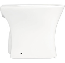 Toilette suspendue à fond creux en céramique avec surface lisse pour la salle de bain.