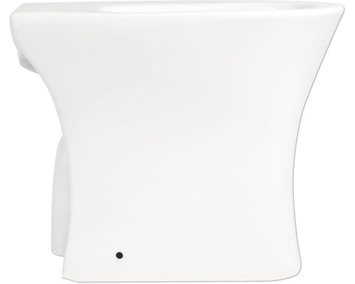 Toilette suspendue à fond creux en céramique avec surface lisse pour la salle de bain.