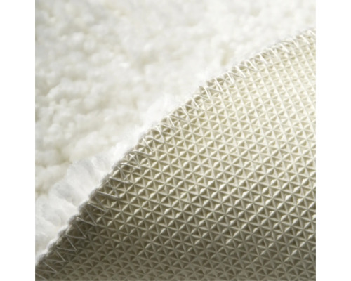 Vue détaillée d'un tapis avec dessous antidérapant