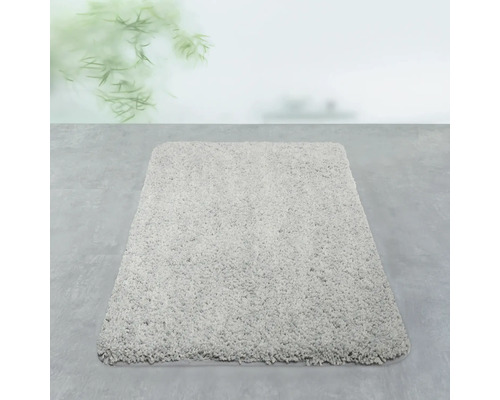 Tapis de bain rectangulaire, gris