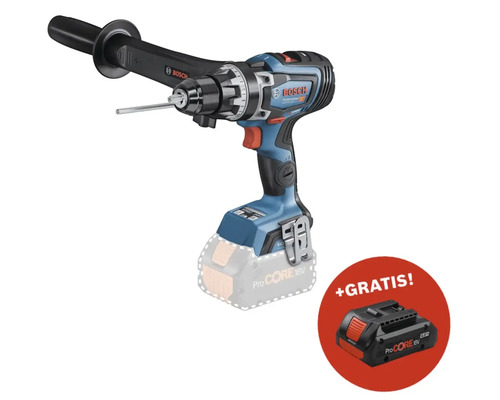 Akkuschrauber mit Zusatzakku und Zusatzhandgriff