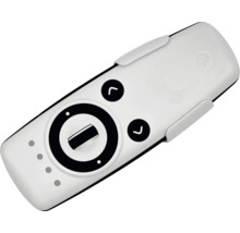 Télécommande blanche avec boutons de commande