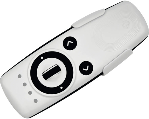 Télécommande blanche avec boutons de commande