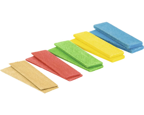 Plaquettes en bois multicolores pour le modélisme