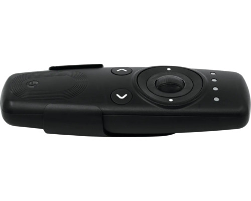 Commande d'appareil noire avec boutons et molette