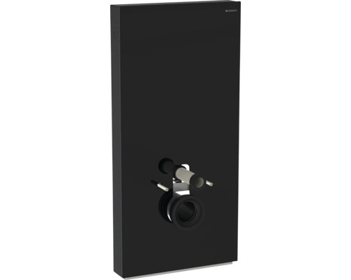 GEBERIT Sanitärmodul Monolith für Wand-WC Bauhöhe 1010 mm Frontverkleidung Glas schwarz 131.022.SJ.6 Geberit Logo Vorwandelement für Wand WC