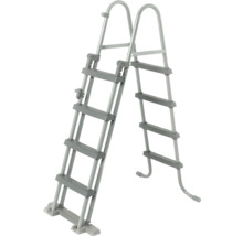 Poolleiter aus Metall mit Stufen