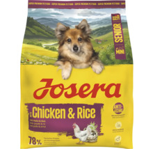 Aliment pour chien Josera Senior Mini au poulet et au riz pour petits chiens âgés