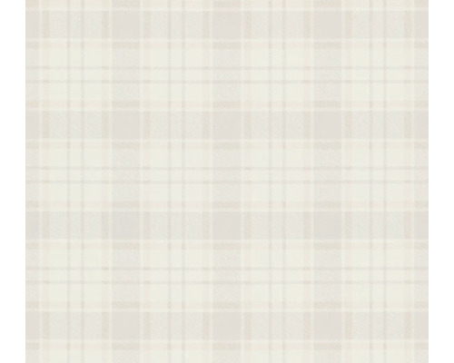 Papier peint intissé 39072-3 Maison Charme style campagnard à carreaux beige Papier peint à carreaux