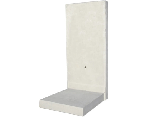Pierre en L pierre d'angle béton apparent armé gris 50 cm x 12 cm x 155 cm profondeur = 85 cm Angle en béton pour construction de mur de soutènement angulaire