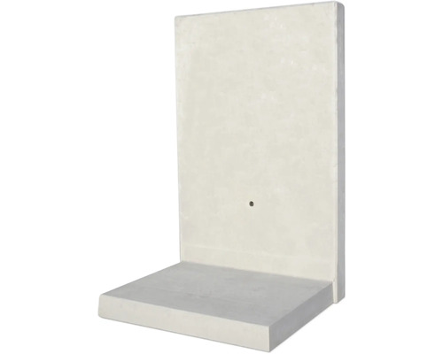 Pierre en L pierre d'angle béton apparent armé gris 100 cm x 12 cm x 155 cm profondeur = 85 cm Support d'angle en béton pour stabiliser les murs de terre