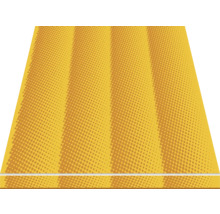 Revêtement de sol jaune avec motif à points et rayures