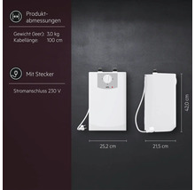 AEG Kleinspeicher mit Maßangaben