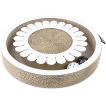 Jouet pour chat en carton avec balles de jeu