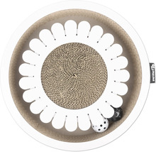 Plateau à gratter pour chat avec balles de jeu