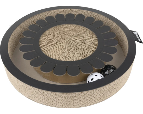 Planche à gratter avec balles de jeu pour chats