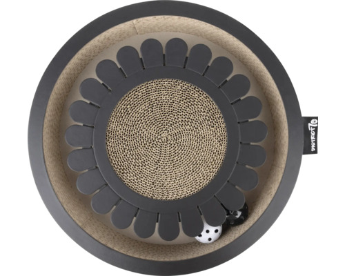 Panneau à gratter pour chat avec balles de jeu