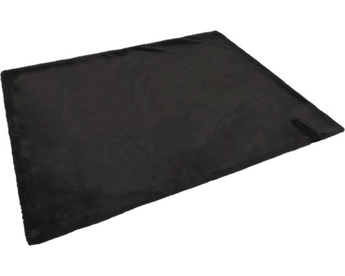Couverture noire rectangulaire pour chien