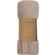 Couverture pour chien Nuzzle en peluche et polaire roulée