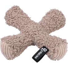Jouet beige pour chien en forme de croix District 70 avec étiquette logo