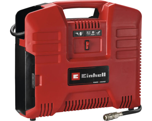 Compresseur sans fil Einhell avec poignée de transport et manomètre