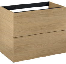 Meuble sous-lavabo en bois avec deux tiroirs