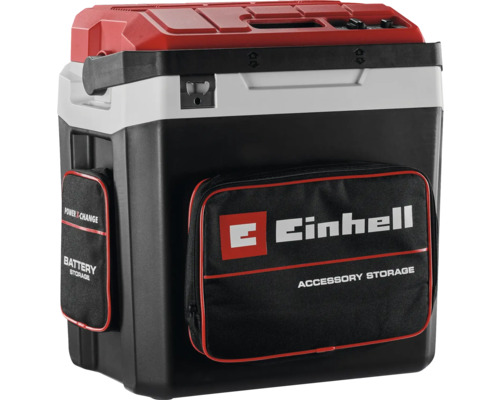 Boîte à outils Einhell avec compartiments pour accessoires et rangement pour piles