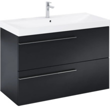 Meuble sous-lavabo avec deux tiroirs et lavabo à poser