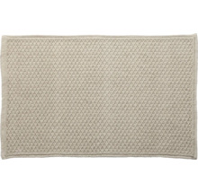 Tapis de bain rectangulaire à texture tissée