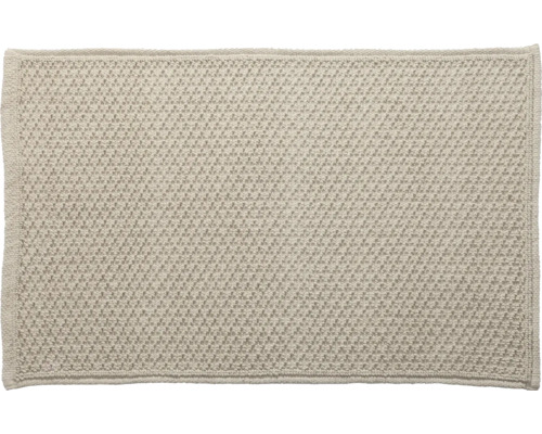 Tapis de bain rectangulaire à texture tissée
