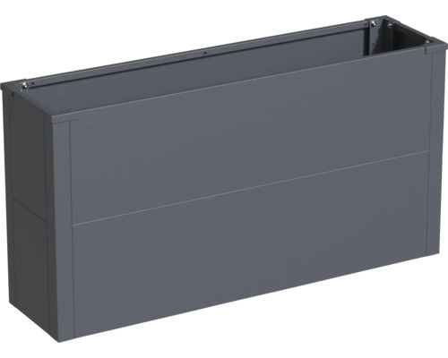 Pflanzkübel WESTMANN Talus L Metall 25 x 100 x 52 cm anthrazit Grauer Pflanzkasten aus Metall für den Garten
