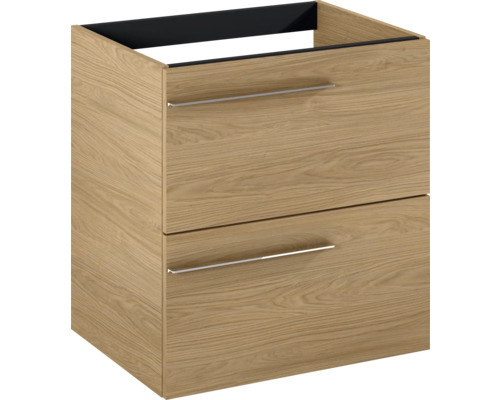 Waschtischunterschrank mit zwei Schubladen und Griffen