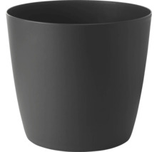 Grauer Blumentopf aus Kunststoff