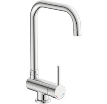 Robinet de cuisine en chrome avec col de cygne