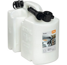 Bidon combiné Stihl pour carburant et huile, système de remplissage inclus