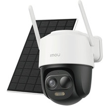 Caméra de surveillance avec panneau solaire et logo Imou