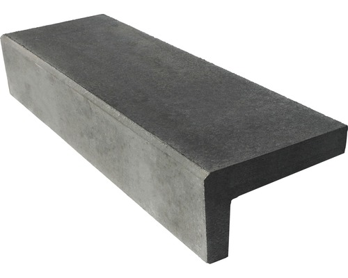 Beton Winkelstufe grau 150 cm x 18 cm x 32 cm Beton Winkelstufe grau 150 cm x 18 cm x 32 cm