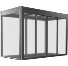 Terrasse couverte avec plaques en polycarbonate