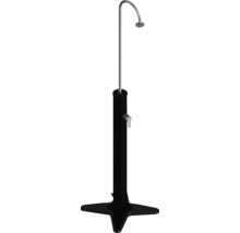 Douche autoportante en métal avec pommeau de douche et robinet