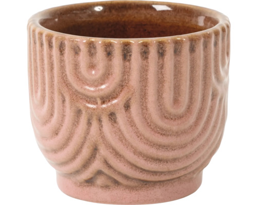 Blumentopf Sara Keramik Ø 6 cm H 6 cm rosa Keramik Blumentopf mit Muster