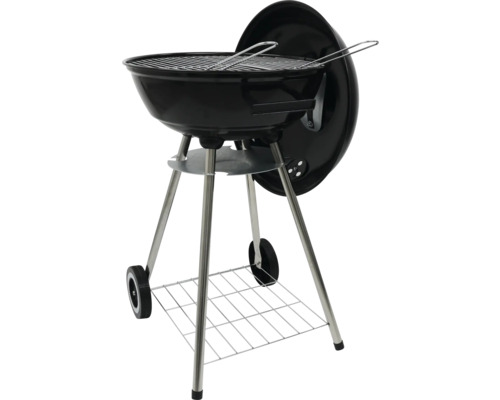 Kugelgrill mit Grillrost, Deckel und Ablage