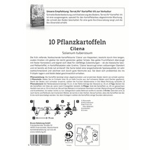 Informationen zu Cilena Pflanzkartoffeln, Solanum tuberosum, Pflanzanleitung, Bruno Nebelung GmbH Logo, PEFC Siegel, Hinweis zur Entsorgung